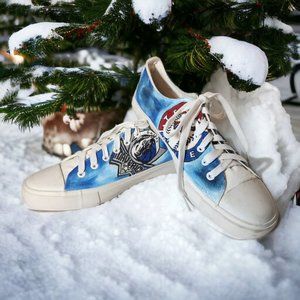 DALLAS MAVS Texas Rangers DALLAS COWBOYS Dallas Stars Custom Sneakers OOAK